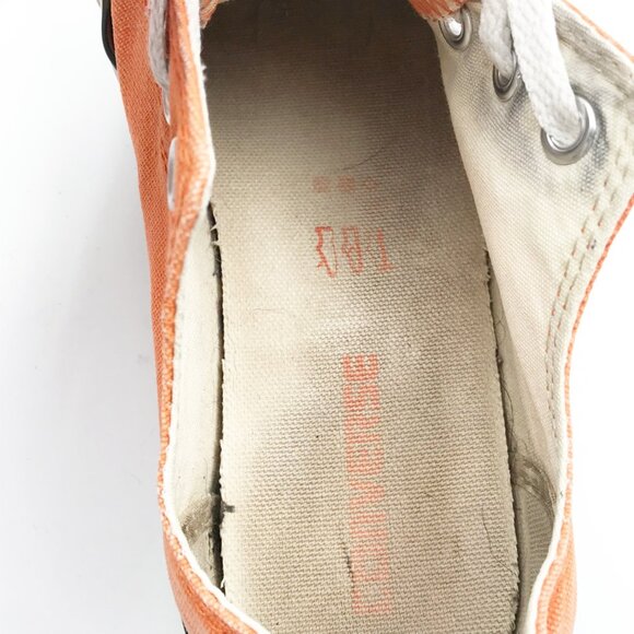 CONVERSE Chuck Taylor All Star Orange Low Top Sneakers Womens 8 - Picture 12 of 15